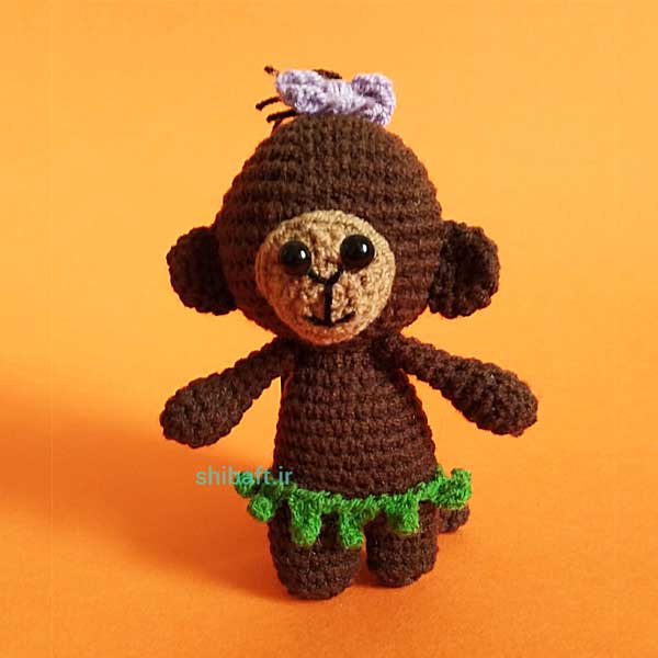 عروسک بافتنی میمون مدل فیدون